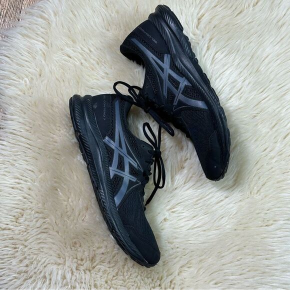 Asics Black and Gray Athletic Shoes Sleek Design - Picture 1 of 11